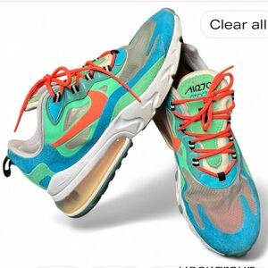 Nike Air Max 270 React in Blue and Green🔥🔥